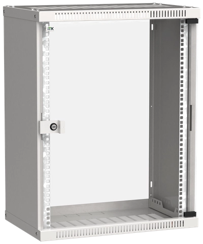 ITK Шкаф LINEA WE 15U 550x350мм дверь стекло серый