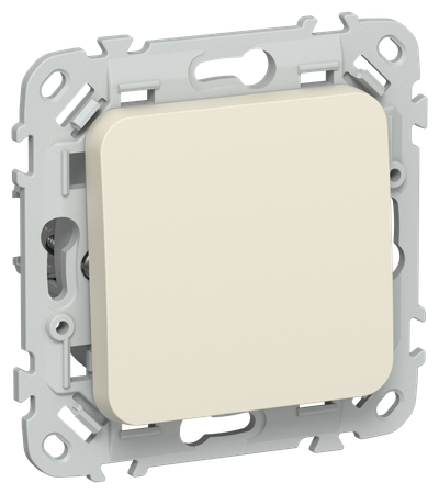 FLITE Выключатель 1-клавишный перекрестный 10А ВС71-1-0-ФлСл сливочный IEK