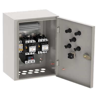 Ящик управления Я5441-3574 реверсивный автоматический выключатель на каждый фидер с промежуточным реле 1 фидер с переключателем на автоматический режим 32А IEK