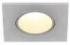 LIGHTING Светильник 4101 встраиваемый под лампу MR16 квадрат пластиковый белый IEK3