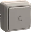 OKTAVA Выключатель 1-клавишный кнопочный для открытой установки 10А ВСк20-1-0-ОКм кремовый IEK0