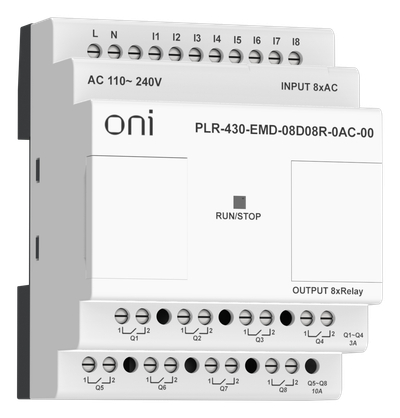 ПЛК 430 Модуль расширения входов выходов 8 DI 8 RO 220В AC ONI