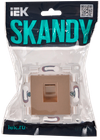 SKANDY Розетка компьютерная RJ45 кат.5E SK-K01Sa песочный IEK1