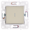 SKANDY Выключатель 1-клавишный с индикацией 10А SK-V07B бежевый IEK2