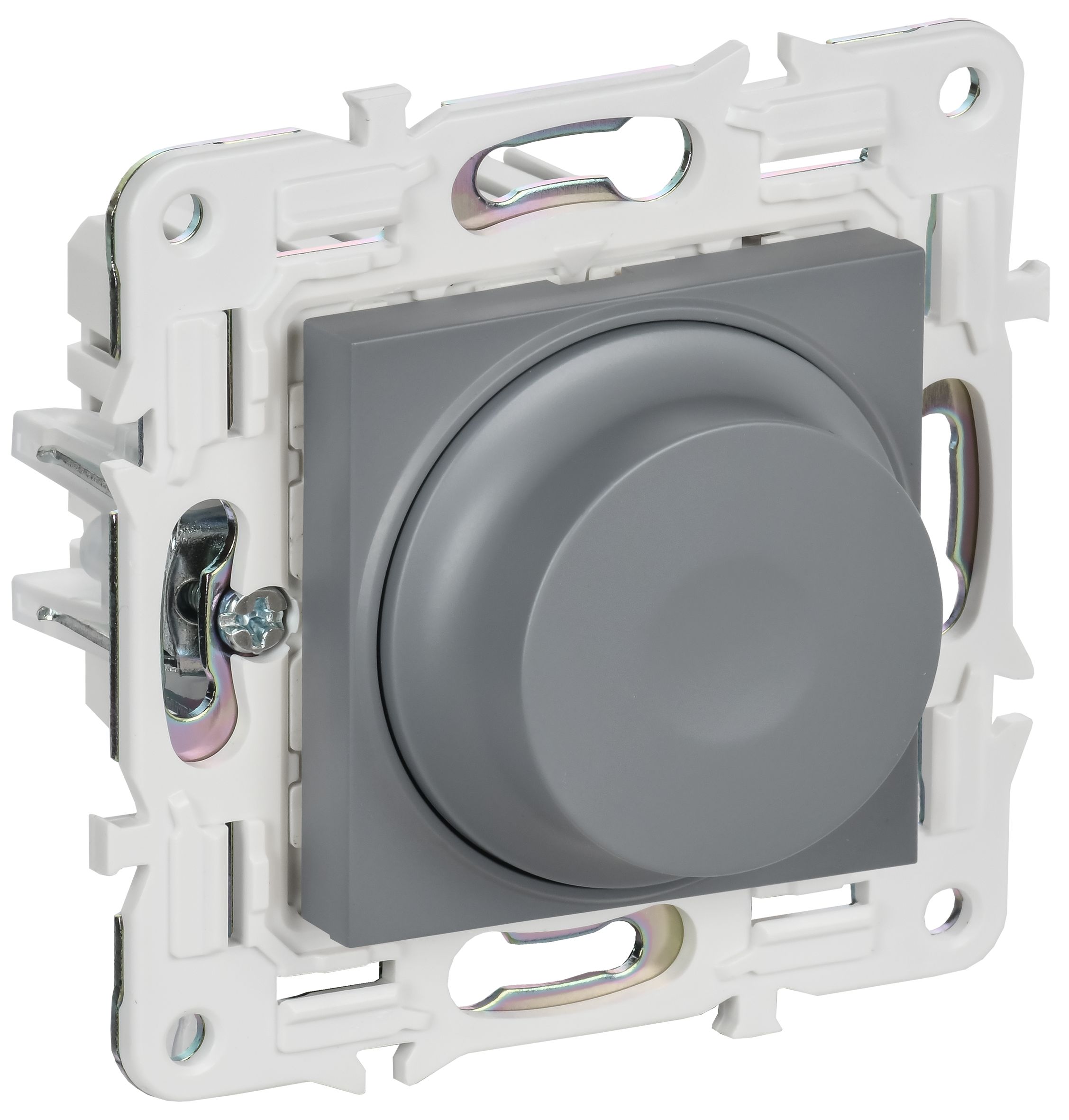 SKANDY Светорегулятор поворотный с индикацией 600Вт SK-D01Gr серый IEK (SK-D41-0600-K03)