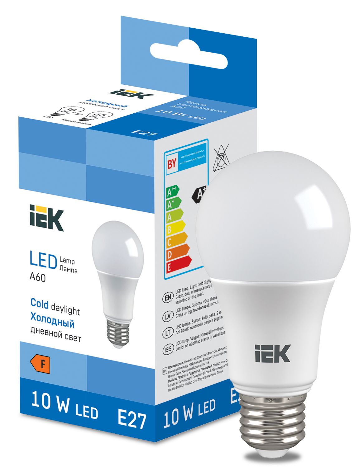 LED Bulb A60 950lm 6500K E27 IEK