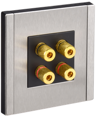 FORTE&PIANO Аудиорозетка 4-местная FP739M металл никель IEK