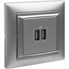 VALENA Розетка USB A+A 15Вт алюминий7