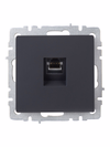 BRITE Розетка компьютерная RJ45 кат.5E РК10-БрГ графит IEK2