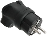 VBu3-1-0m Plug with side entry OMEGA IP44 rubber IEK