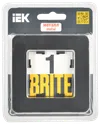 BRITE Frame 1-gang RU-1-1-Br metal black RE IEK1