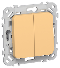 FLITE Выключатель жалюзи 10А ВЖ52-2-0-ФлЗ золотарник IEK