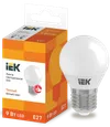 LED lamp G45 globe 9W 230V 3000k E27 IEK0