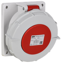 Розетка встраиваемая ССИ-4252 32А-6ч/380В 3P+PE+N IP67 IEK