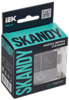 SKANDY Кнопка звонка с индикацией для отелей 10А SK-V17Gr серый IEK1