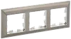 BRITE Frame 3-gang RU-3-Br chrome/nickel IEK0