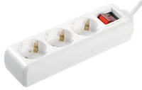 Extension cord U 03K with a switch 3 sockets 2P+PE/1,5 meters 3x1mm2 16A/250 IEK