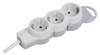 STANDARD Удлинитель У03 3 места 2P+PE 3м 3х1,5мм2 16А белый IEK