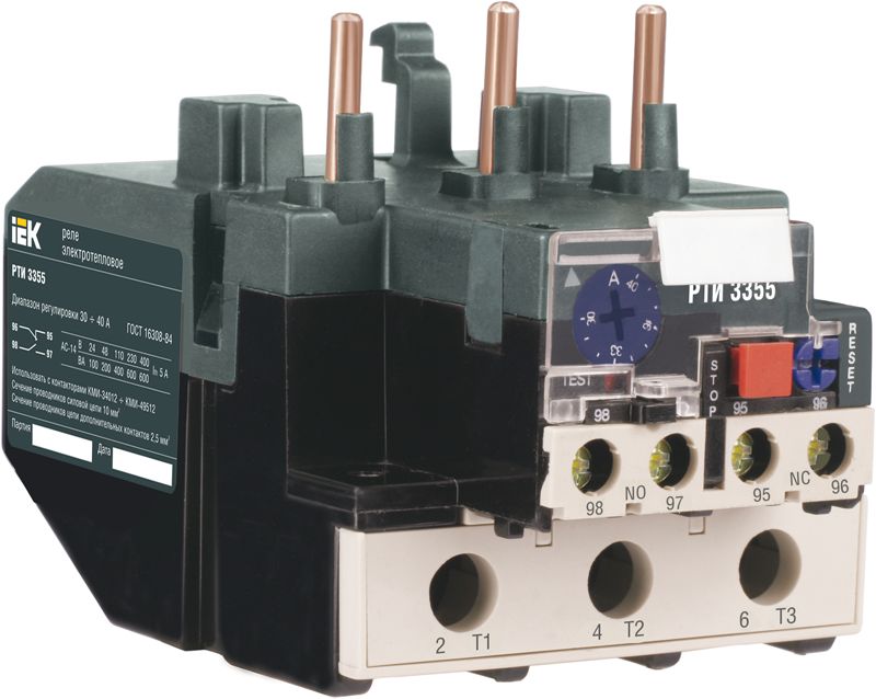 Реле РТИ-2355 электротепловое 28-36А IEK (DRT20-0028-0036)