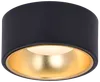 LIGHTING Светильник 4017 накладной потолочный под лампу GX53 черный/золото IEK3