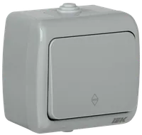 AQUATIC 1-gang pass-through switch for open installation 10A IP54 BC-20-1-2-A IEK