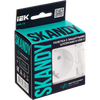 SKANDY Розетка с заземлением с защитными шторками 16А с USB C 18Вт SK-R17W арктический белый IEK1