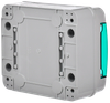 TEKFOR Корпус пластиковый КМПн-8 IP65 зеленая прозрачная дверь IEK4