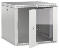 ITK LINEA W Шкаф настенный 9U 600х600мм дверь стекло серый 2.0
