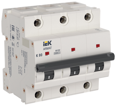 ARMAT Автоматический выключатель M10H 3P K 80А IEK