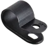 Mounting bracket 9mm nylon black (50pcs) IEK0
