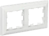 BRITE Frame 2-gang RU-2-Br white/white IEK0