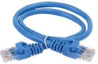 ITK Коммутационный шнур (патч-корд) кат.5E UTP 1,5м синий