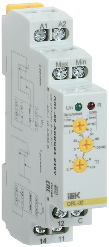 Реле наполнения/дренажа ORL 24-240В AC/DC IEK (ORL-02-ACDC24-240V)