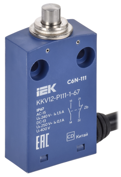 Выключатель концевой C6N-111 толкатель IP67 IEK