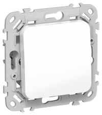 FLITE Выключатель 1-клавишный 2-полюсный проходной 10А ВС6/21-1-0-ФлБ белый IEK