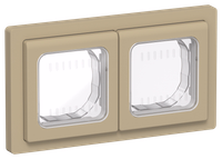 FLITE Рамка 2-местная IP55 Рпро-2-55-ФлХ хаки IEK