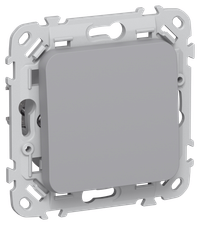 FLITE Выключатель 1-клавишный кнопочный 10А ВС11-2-0-ФлС серый IEK