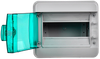 TEKFOR Корпус пластиковый КМПн-8 IP65 зеленая прозрачная дверь IEK3