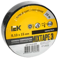 MIXTAPE 3 Electrical tape 0.13x15mm black 20m IEK