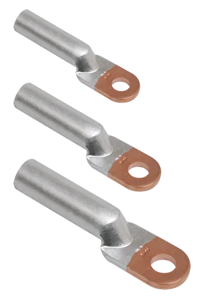 Designed to connect aluminum conductors to the copper busbars, wires and cables with a view to prevent a galvanic effect resulting from direct contact between copper and aluminum during installation works and connection of power loads.