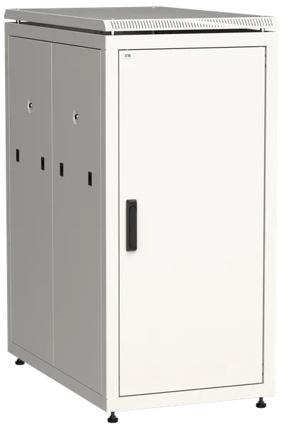 ITK LINEA N Шкаф сетевой 19" 24U 600х1000мм металлическая передняя дверь серый