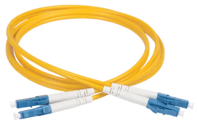 ITK Шнур оптический коммутационный соединительный (патч-корд) для одномодового кабеля (SM) 9/125 (OS2) LC/UPC-LC/UPC Duplex разъёмы uniboot push-pull LSZH 2м