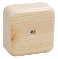 Коробка распаячная КМ41206-04 для открытой проводки 50х50х20мм сосна (4 клеммы 3мм2) IEK