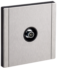 FORTE&PIANO Розетка TV оконечная FP728M металл никель IEK