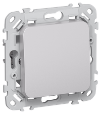 FLITE Выключатель 1-клавишный 2-полюсный 10А ВС6/21-1-2-ФлА алюминий IEK