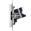 BRITE Розетка компьютерная RJ45 кат.5E РК10-БрБ белый IEK6