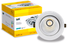 LIGHTING PRO Светильник светодиодный поворотный ДВО 1822 35Вт 4000К IP20 круг белый IEK2