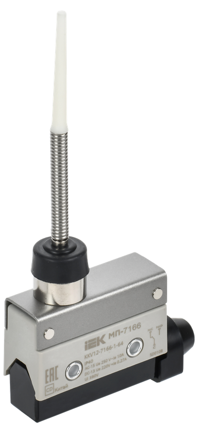 Микропереключатель концевой МП-7166 пружинный стержень с диэлектриком IP40 IEK