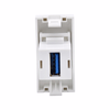PRIMER РКЮ-10-00-П Розетка USB A 3.0 (1 модуль) белая IEK3