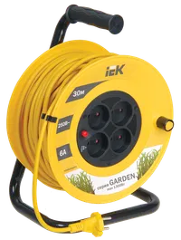 Cable reel UK30 4 sockets 2P/30m 2x0,75 mm2 "Garden"